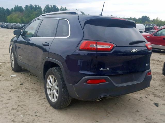 1C4PJMCB8GW296389 - 2016 JEEP CHEROKEE L BLUE photo 3