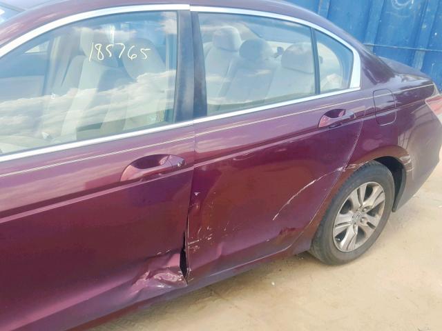 1HGCP26419A023603 - 2009 HONDA ACCORD LXP BURGUNDY photo 9