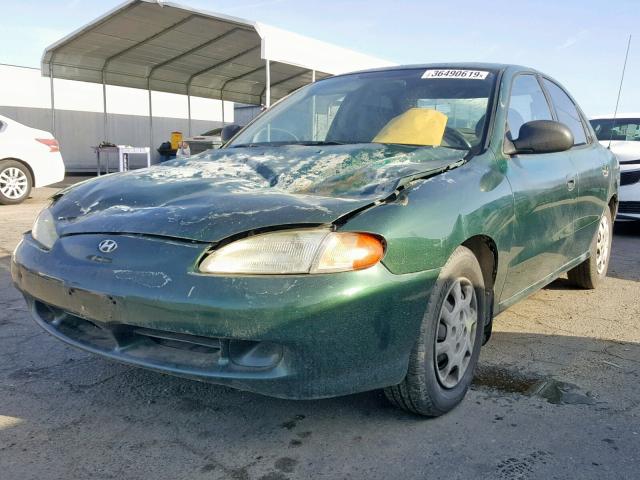 KMHJF24M8WU673207 - 1998 HYUNDAI ELANTRA GREEN photo 2