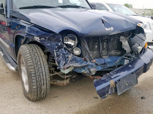 1J4GL58K06W208047 - 2006 JEEP LIBERTY LI BLUE photo 9