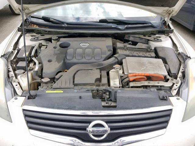 1N4CL21E69C152571 - 2009 NISSAN ALTIMA HYB WHITE photo 7