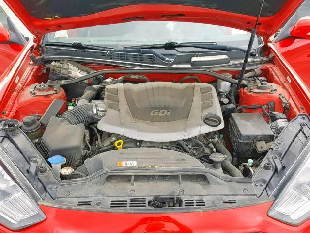 KMHHU6KJ7DU102471 - 2013 HYUNDAI GENESIS RED photo 7