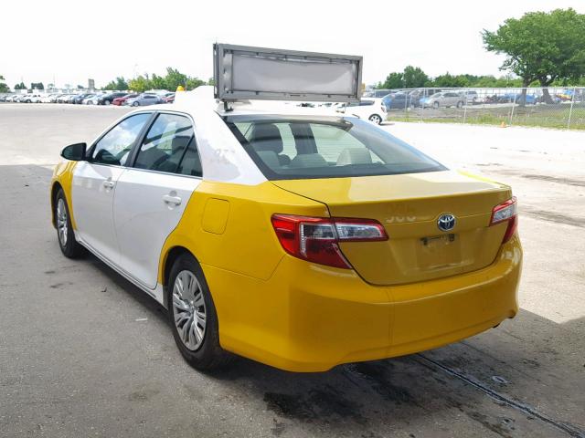 4T1BD1FK9CU017495 - 2012 TOYOTA CAMRY HYBR TWO TONE photo 3