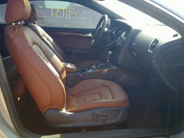 WAUVFAFR2BA084798 - 2011 AUDI A5 PRESTIG BEIGE photo 5