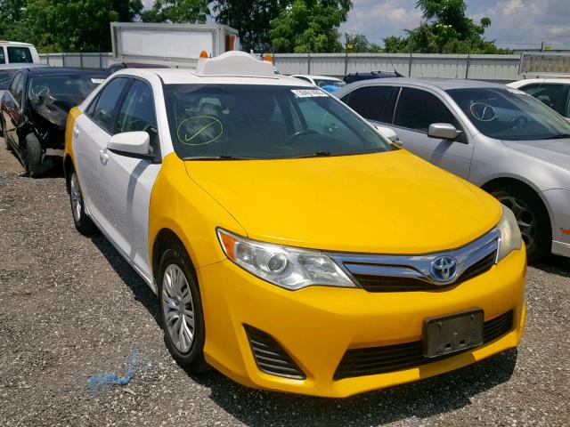 4T1BD1FK6CU055881 - 2012 TOYOTA CAMRY HYBR TWO TONE photo 1