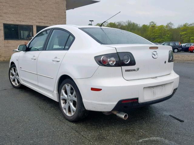 JM1BK324081786618 - 2008 MAZDA 3 S WHITE photo 3