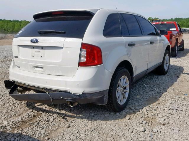 2FMDK3GC4DBB91306 - 2013 FORD EDGE SE WHITE photo 4