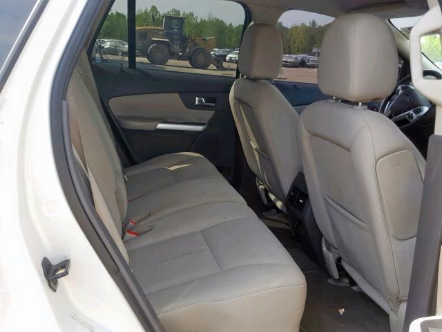 2FMDK3GC4DBB91306 - 2013 FORD EDGE SE WHITE photo 6