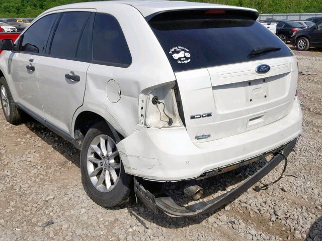 2FMDK3GC4DBB91306 - 2013 FORD EDGE SE WHITE photo 9