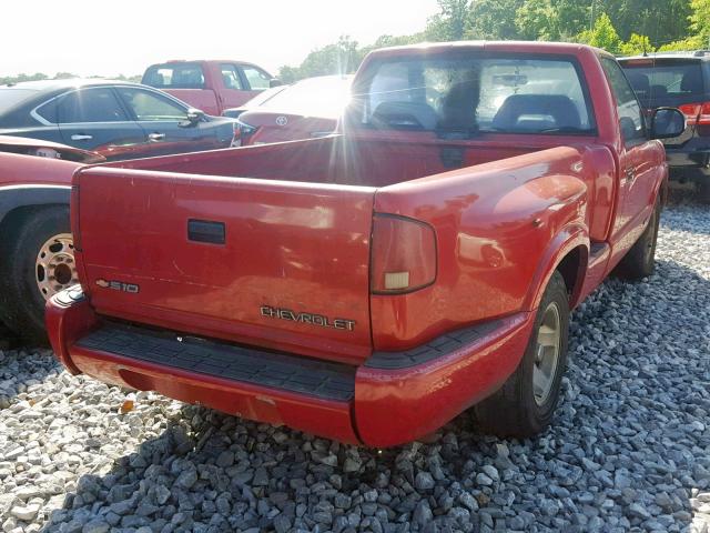 1GCCS1447T8217125 - 1996 CHEVROLET S TRUCK S1 RED photo 4
