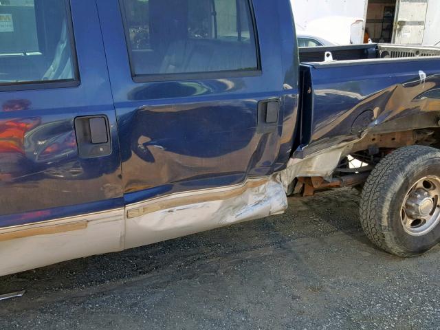 1FTNW21P23ED51723 - 2003 FORD F250 SUPER BLUE photo 9