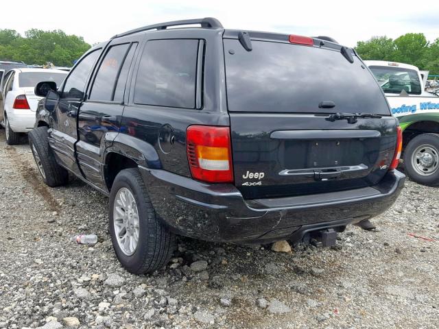 1J8GW58N44C405723 - 2004 JEEP GRAND CHER BLACK photo 3