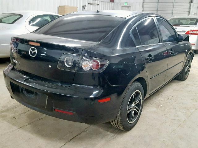 JM1BK12F581845183 - 2008 MAZDA 3 I BLACK photo 4