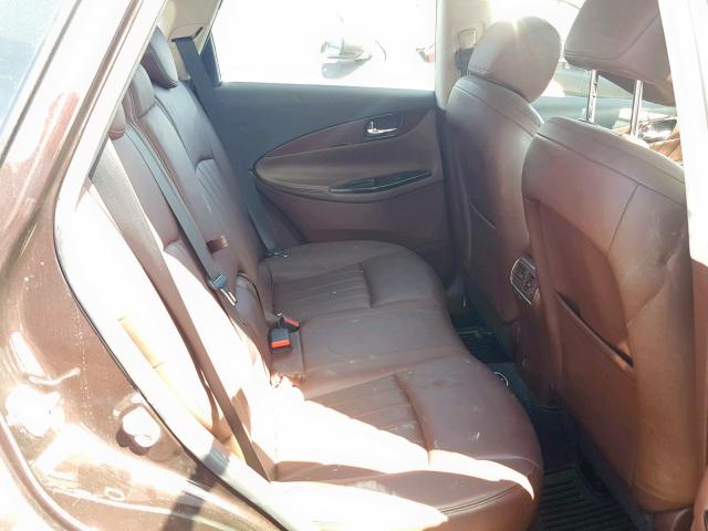 JNKAJ09E68M302413 - 2008 INFINITI EX35 BASE BURGUNDY photo 6