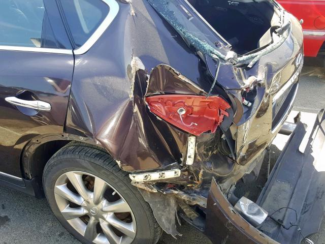 JNKAJ09E68M302413 - 2008 INFINITI EX35 BASE BURGUNDY photo 9