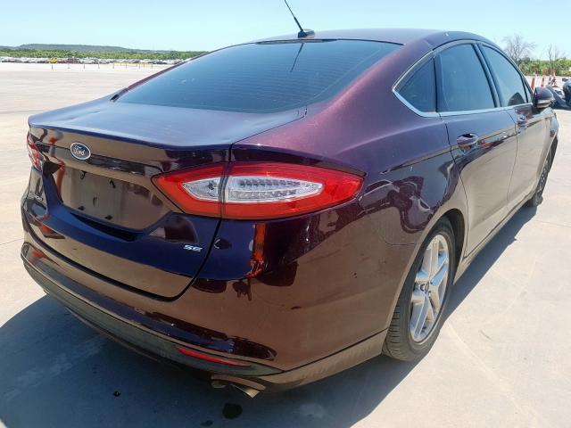 3FA6P0H77DR264240 - 2013 FORD FUSION SE  photo 4