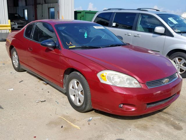 2G1WM15K269309278 - 2006 CHEVROLET MONTE CARL RED photo 1