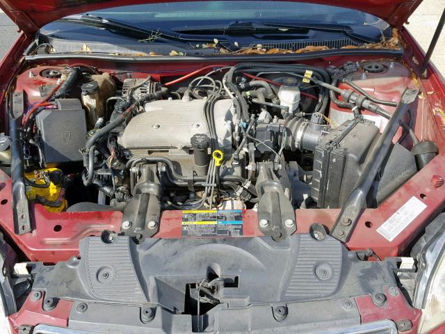 2G1WM15K269309278 - 2006 CHEVROLET MONTE CARL RED photo 7