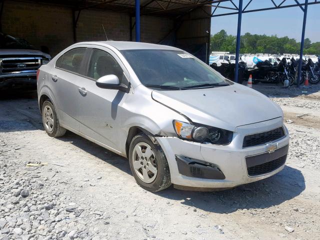 1G1JA5SH6F4162257 - 2015 CHEVROLET SONIC LS SILVER photo 1