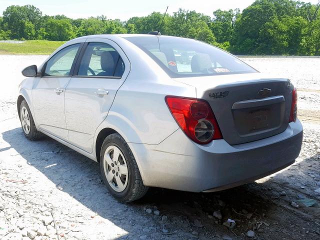1G1JA5SH6F4162257 - 2015 CHEVROLET SONIC LS SILVER photo 3
