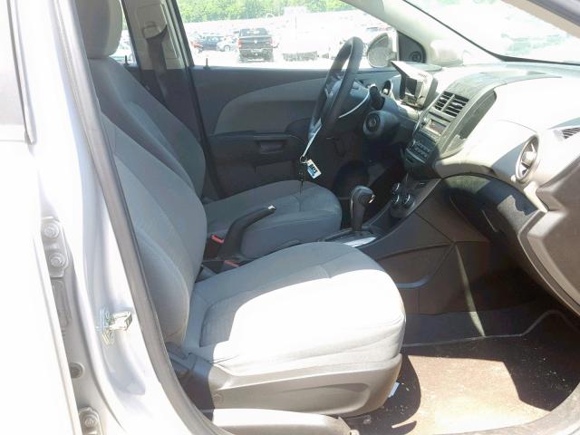 1G1JA5SH6F4162257 - 2015 CHEVROLET SONIC LS SILVER photo 5