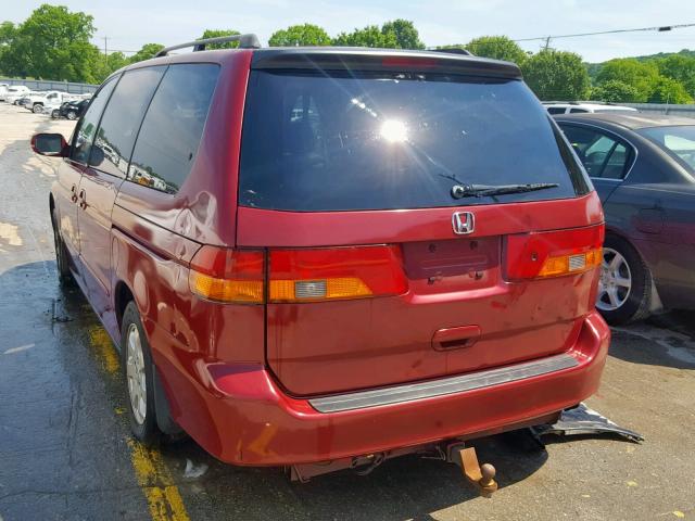 5FNRL18953B154698 - 2003 HONDA ODYSSEY EX MAROON photo 3