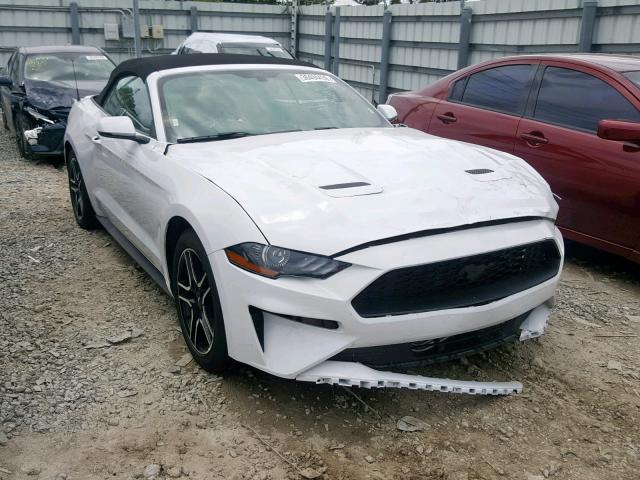 1FATP8UH2J5111022 - 2018 FORD MUSTANG WHITE photo 1