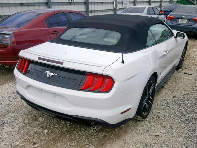 1FATP8UH2J5111022 - 2018 FORD MUSTANG WHITE photo 4