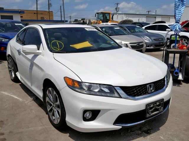 1HGCT2B81EA002135 - 2014 HONDA ACCORD EXL WHITE photo 1