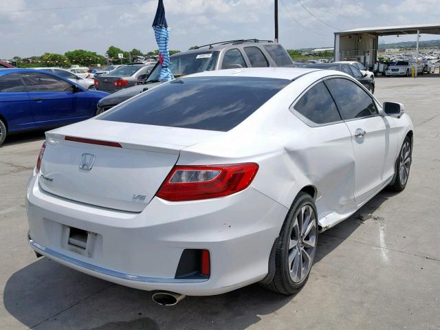 1HGCT2B81EA002135 - 2014 HONDA ACCORD EXL WHITE photo 4