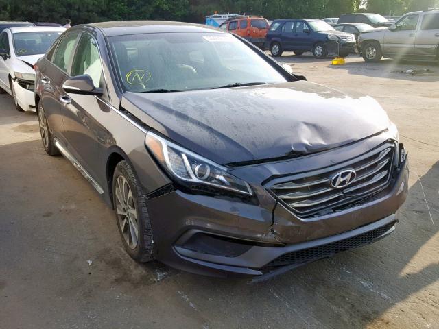 5NPE34AF2GH278399 - 2016 HYUNDAI SONATA SPO GRAY photo 1