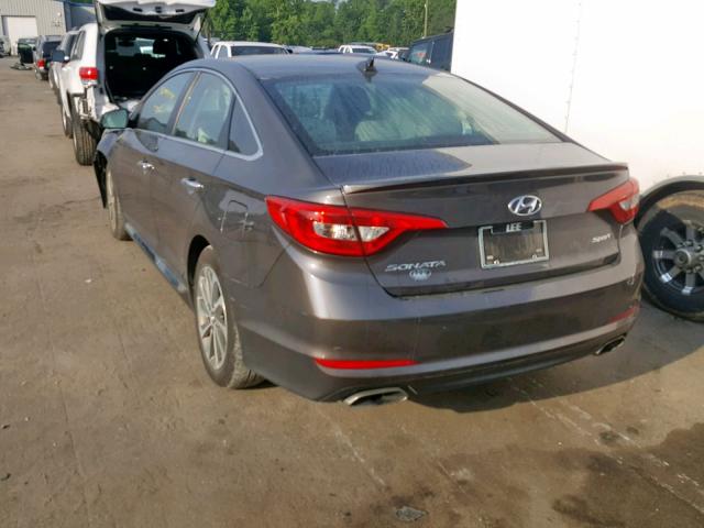 5NPE34AF2GH278399 - 2016 HYUNDAI SONATA SPO GRAY photo 3