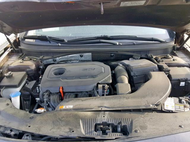 5NPE34AF2GH278399 - 2016 HYUNDAI SONATA SPO GRAY photo 7