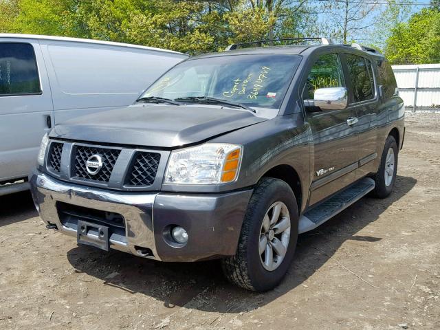 5N1AA08B66N738562 - 2006 NISSAN ARMADA SE GRAY photo 2