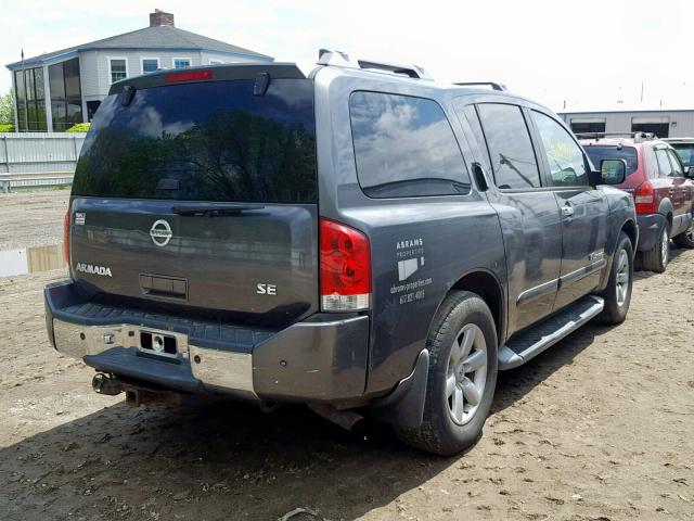 5N1AA08B66N738562 - 2006 NISSAN ARMADA SE GRAY photo 4