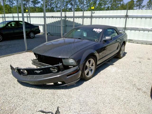 1ZVHT85H275257761 - 2007 FORD MUSTANG GT GRAY photo 2