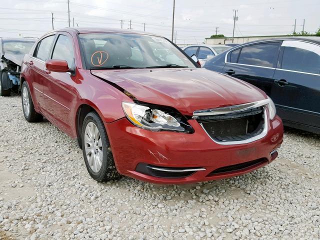 1C3CCBAB6EN238224 - 2014 CHRYSLER 200 LX RED photo 1