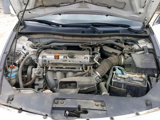 1HGCS1B82AA004936 - 2010 HONDA ACCORD EXL WHITE photo 7