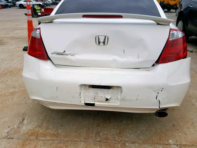 1HGCS1B82AA004936 - 2010 HONDA ACCORD EXL WHITE photo 9