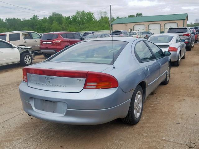 2B3AD46R74H708724 - 2004 DODGE INTREPID S BLUE photo 4