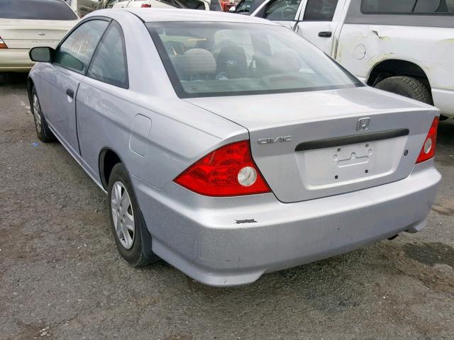 1HGEM21174L084997 - 2004 HONDA CIVIC DX V SILVER photo 3