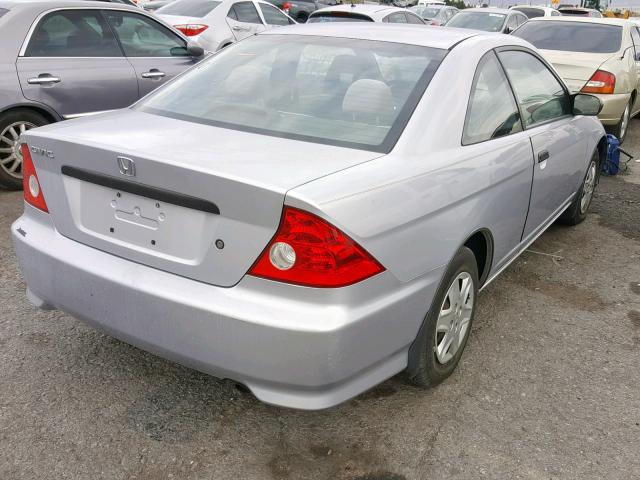 1HGEM21174L084997 - 2004 HONDA CIVIC DX V SILVER photo 4