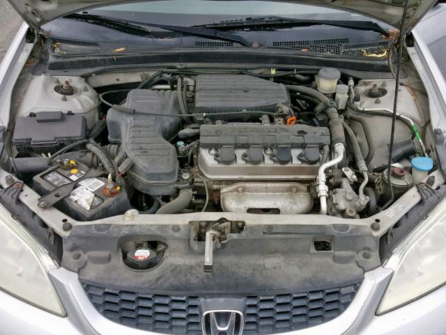 1HGEM21174L084997 - 2004 HONDA CIVIC DX V SILVER photo 7