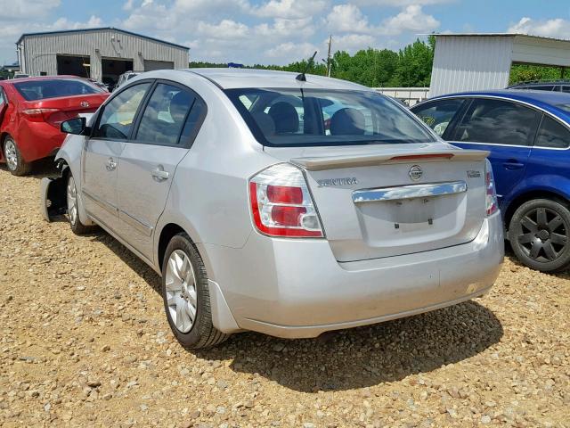 3N1AB6AP4CL613908 - 2012 NISSAN SENTRA 2.0 SILVER photo 3