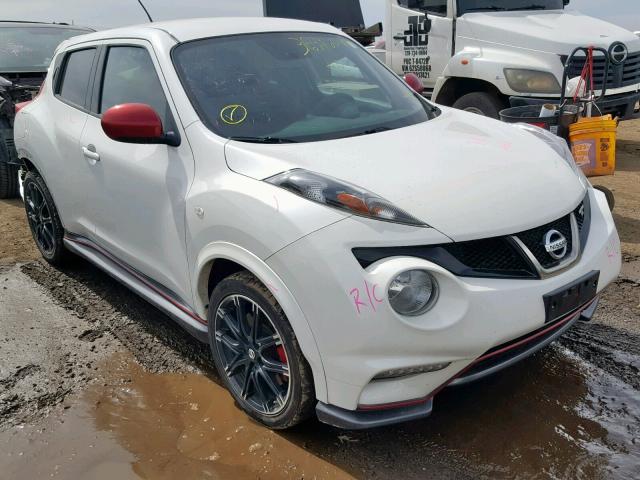 JN8DF5MV8ET150242 - 2014 NISSAN JUKE NISMO WHITE photo 1