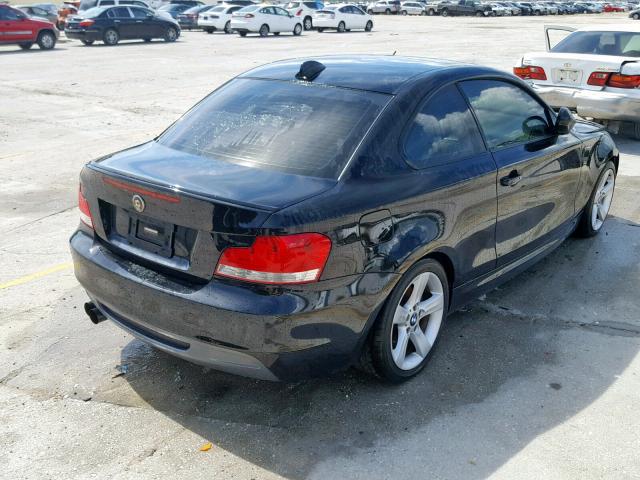 WBAUC9C52BVM09415 - 2011 BMW 135 I BLACK photo 4