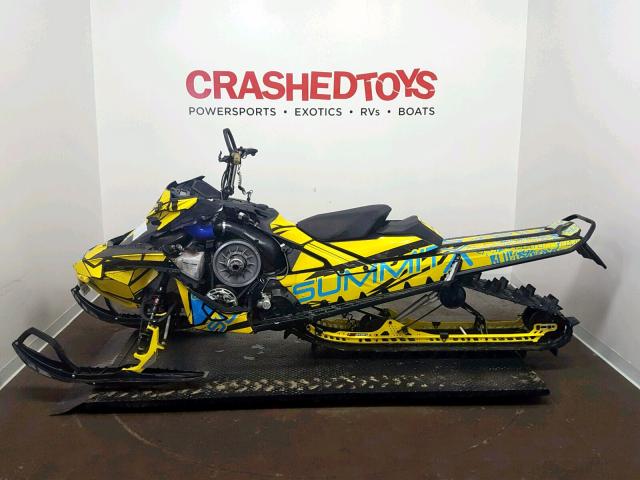 2BPSTMHA1HV000070 - 2017 SKI DOO SUMMIT SP YELLOW photo 3