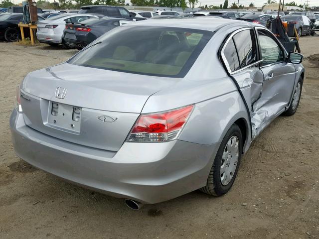 1HGCP26478A131111 - 2008 HONDA ACCORD LXP SILVER photo 4