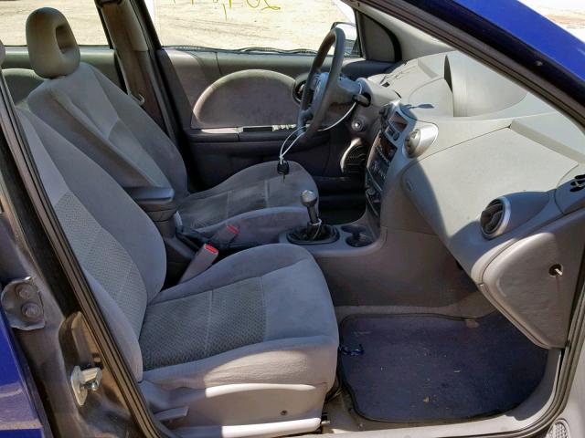 1G8AK55F66Z191088 - 2006 SATURN ION LEVEL BLUE photo 5