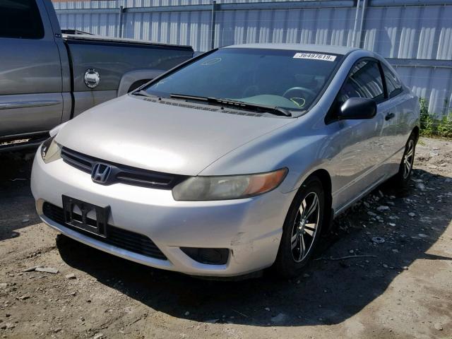 2HGFG12386H011353 - 2006 HONDA CIVIC DX V SILVER photo 2